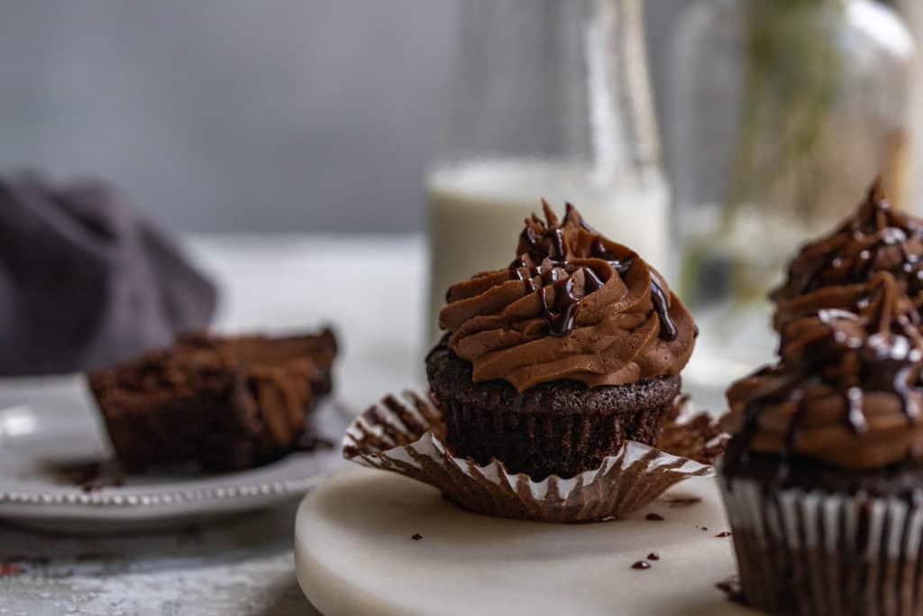 Triple Chocolate Cupcakes Lenox Bakery