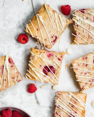 Raspberry Blondies