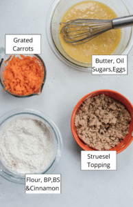 Carrot Cake Process Shot