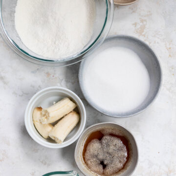 Caramel Banana Cupcake Ingredients