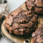 photo of double chocolate muffins