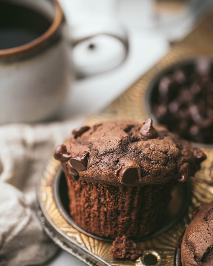 Chocolate Muffins and coffee